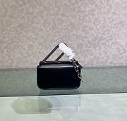 Fendi First Sight Black Leather Mini Bag size 13 x 5 x 8 cm - 2