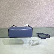 Fendi First Sight Blue Leather Mini Bag size 22.5x5x10.5 cm - 4