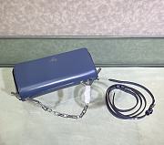 Fendi First Sight Blue Leather Mini Bag size 22.5x5x10.5 cm - 2