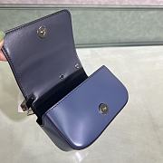 Fendi First Sight Blue Leather Mini Bag size 13 x 5 x 8 cm - 6