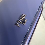 Fendi First Sight Blue Leather Mini Bag size 13 x 5 x 8 cm - 4