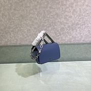 Fendi First Sight Blue Leather Mini Bag size 13 x 5 x 8 cm - 3
