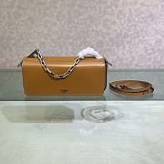 Fendi First Sight Brown Leather Mini Bag size 22.5x5x10.5 cm - 1