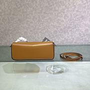 Fendi First Sight Brown Leather Mini Bag size 22.5x5x10.5 cm - 4