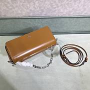 Fendi First Sight Brown Leather Mini Bag size 22.5x5x10.5 cm - 2