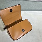 Fendi First Sight Brown Leather Mini Bag size 13 x 5 x 8 cm  - 4