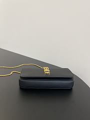 Fendi Graphy Chain Leather Clutch Black size 22 x 5 x 11 cm - 6