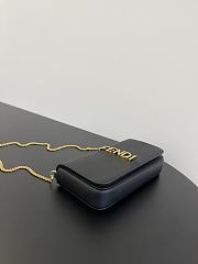 Fendi Graphy Chain Leather Clutch Black size 22 x 5 x 11 cm - 5