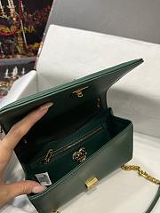 D&G Medium Devotion Bag In Green Quilted Nappa Leather 21x14.5x3 cm - 4