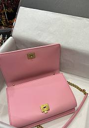 D&G Medium Devotion Bag In Pink Quilted Nappa Leather 21x14.5x3 cm - 6
