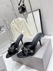Balenciaga Women's Cagole 70mm Sandal In Black - 1