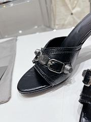 Balenciaga Women's Cagole 70mm Sandal In Black - 6