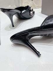 Balenciaga Women's Cagole 70mm Sandal In Black - 5