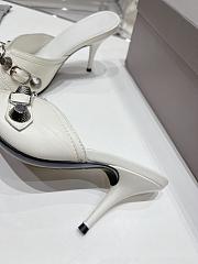 Balenciaga Women's Cagole 70mm Sandal In White - 6