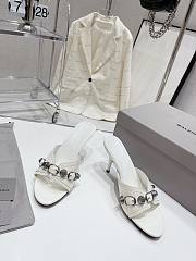 Balenciaga Women's Cagole 70mm Sandal In White - 2