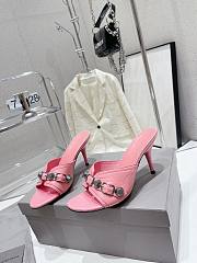 Balenciaga Women's Cagole 70mm Sandal In Pink - 1