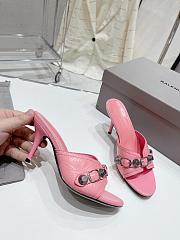Balenciaga Women's Cagole 70mm Sandal In Pink - 4