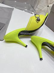Balenciaga Women's Cagole 70mm Sandal In Green - 3