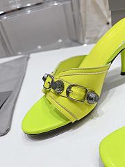 Balenciaga Women's Cagole 70mm Sandal In Green - 4