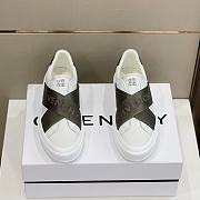 Givenchy City Sport Leather Sneakers Khaki - 4