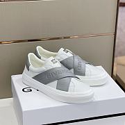 Givenchy City Sport Leather Sneakers Gray - 1