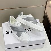 Givenchy City Sport Leather Sneakers Gray - 6