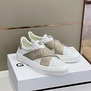 Givenchy City Sport Leather Sneakers Beige - 1