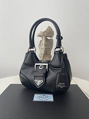 Prada Moon Padded Nappa-Leather Bag Black 22.5 x 16 x 7.5 cm - 5