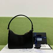 Prada Re-Edition Saffiano Leather Mini-Bag Black 1BC204 size 22x18x6 cm - 6