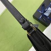 Prada Re-Edition Saffiano Leather Mini-Bag Black 1BC204 size 22x18x6 cm - 2