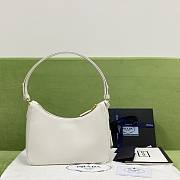 Prada Re-Edition Saffiano Leather Mini-Bag White 1BC204 size 22x18x6 cm - 4
