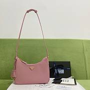 Prada Re-Edition Saffiano Leather Mini-Bag Pink 1BC204 size 22x18x6 cm - 1