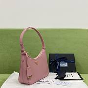 Prada Re-Edition Saffiano Leather Mini-Bag Pink 1BC204 size 22x18x6 cm - 6