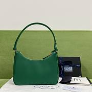 Prada Re-Edition Saffiano Leather Mini-Bag Green 1BC204 size 22x18x6 cm - 4