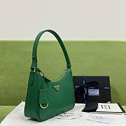 Prada Re-Edition Saffiano Leather Mini-Bag Green 1BC204 size 22x18x6 cm - 3