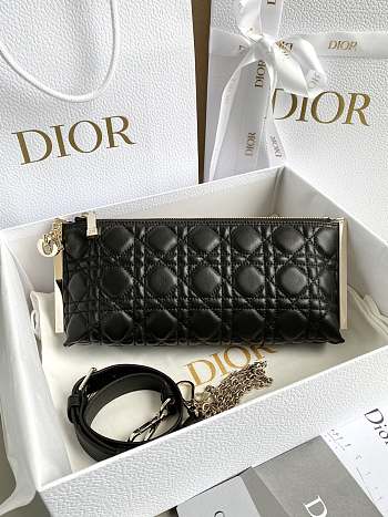 Dior Club Bag Black Cannage Lambskin size 27 x 12 x 5 cm