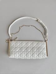 Dior Club Bag White Cannage Lambskin size 27 x 12 x 5 cm - 6
