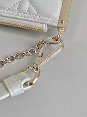 Dior Club Bag White Cannage Lambskin size 27 x 12 x 5 cm - 5
