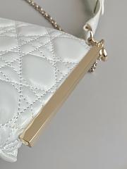 Dior Club Bag White Cannage Lambskin size 27 x 12 x 5 cm - 3