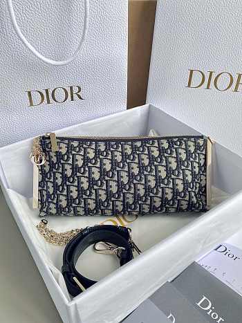 Dior Club Bag Blue Dior Oblique Jacquard size 27 x 12 x 5 cm