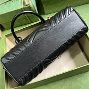 Gucci GG Marmont Small Top Handle Bag Black 27 x 13.5 x 10 cm - 4