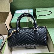 Gucci GG Marmont Small Top Handle Bag Black 27 x 13.5 x 10 cm - 3