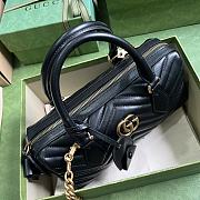 Gucci GG Marmont Small Top Handle Bag Black 27 x 13.5 x 10 cm - 2