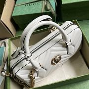 Gucci GG Marmont Small Top Handle Bag White 27 x 13.5 x 10 cm - 3