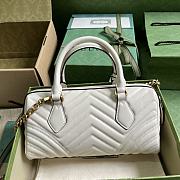Gucci GG Marmont Small Top Handle Bag White 27 x 13.5 x 10 cm - 2