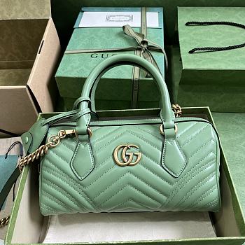 Gucci GG Marmont Small Top Handle Bag Green 27 x 13.5 x 10 cm