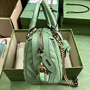 Gucci GG Marmont Small Top Handle Bag Green 27 x 13.5 x 10 cm - 4
