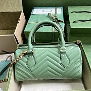 Gucci GG Marmont Small Top Handle Bag Green 27 x 13.5 x 10 cm - 2