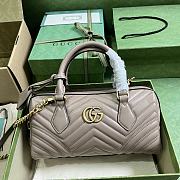 Gucci GG Marmont Small Top Handle Bag Beige 27 x 13.5 x 10 cm - 1
