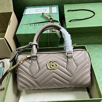 Gucci GG Marmont Small Top Handle Bag Beige 27 x 13.5 x 10 cm